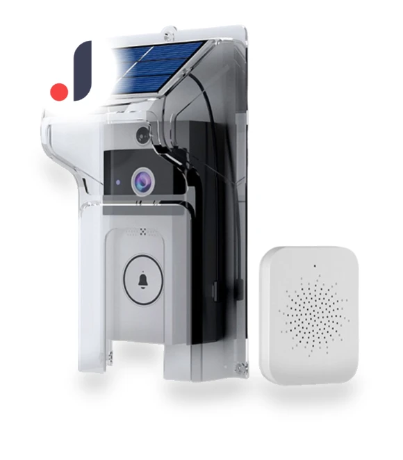 Waterproof Smart Home Solar-Powered Doorbell — Smart Home Security, Ruishi