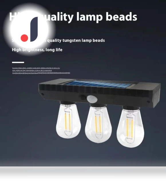 Waterproof Solar Lights Motion Sensor LED Lamp — Outdoor Security & Flood Lighting, guangbaokejki