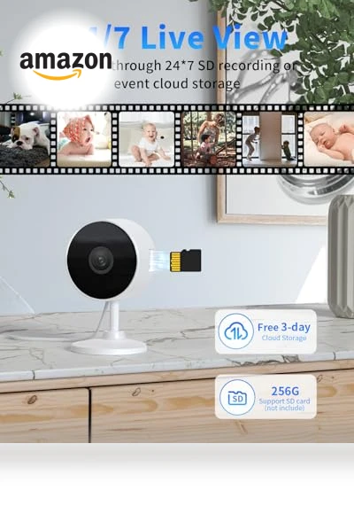 2K Indoor Security Camera — Baby Monitors, Mysight