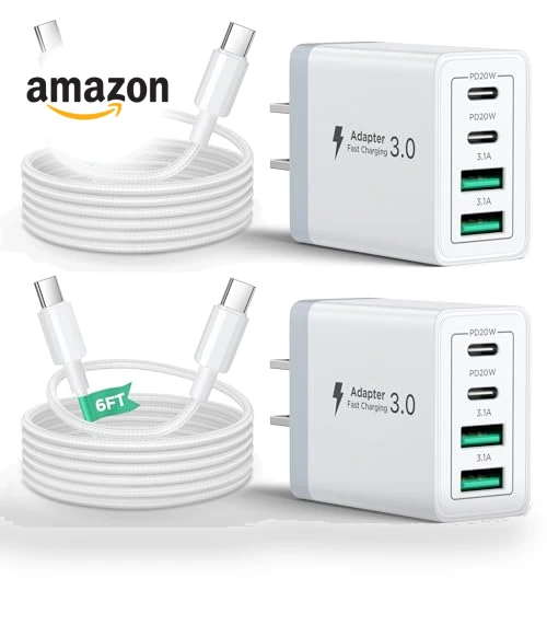 4-Ports Type C Fast Phone Charging Cube — Chargers, CHONGZHENG (HK)CO. ,LIMITED