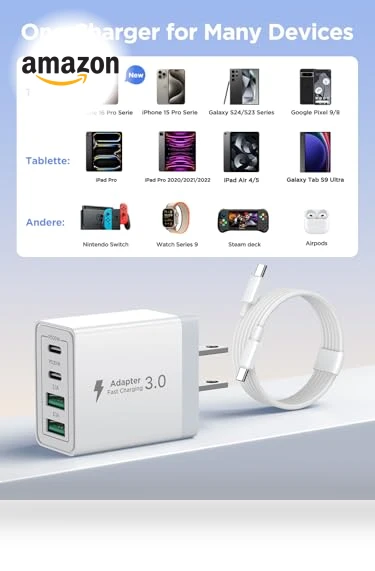 4-Ports Type C Fast Phone Charging Cube — Chargers, CHONGZHENG (HK)CO. ,LIMITED