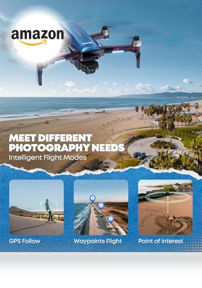 4K Professional Drone with Gimbal & EIS — Drones & UAV Technology, Veeniix