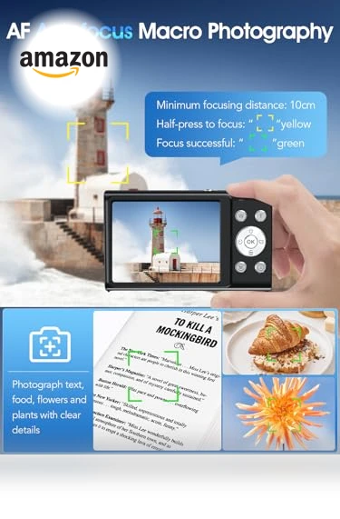 Autofocus 4K Vlogging Camera — Compact Digital Cameras, Lecnippy