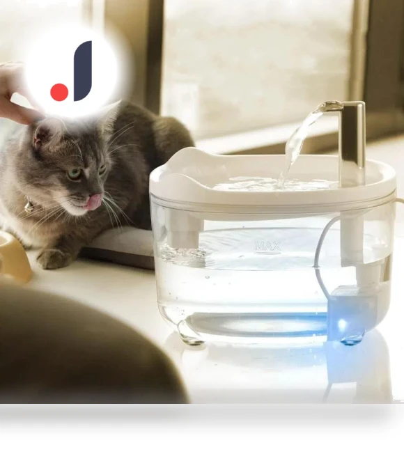 Automatic Cat Filter, Silent Pump Water Bowl — Feeders, Jinkuinduy