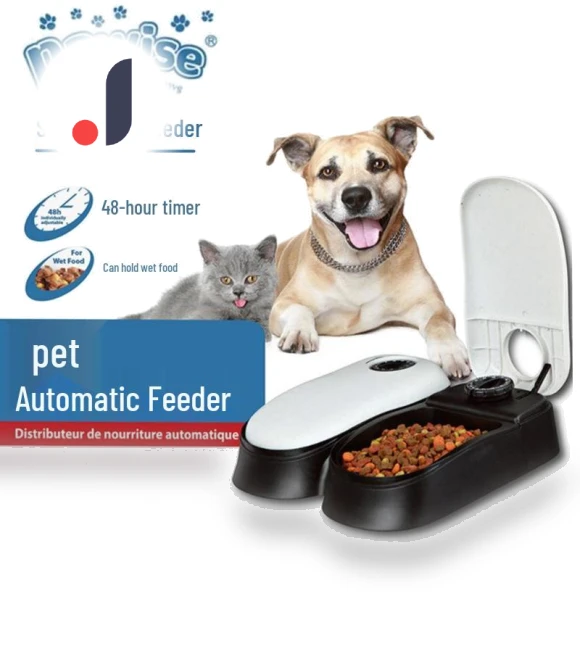 Automatic Pet Food and Water Dispenser with Timed Lid — Automatic Feeders, TrendVibeCN