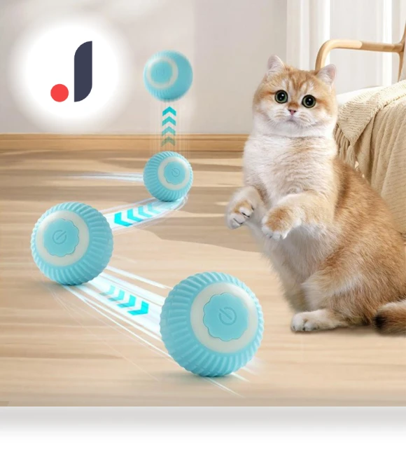 Automatic Rolling Pet Toy — Cat Playthings, Wotypea