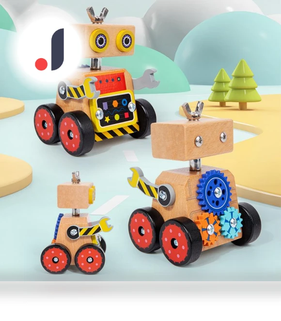 Children's Robot Constructor Set for Building a Car — Construction Kits, Super Go