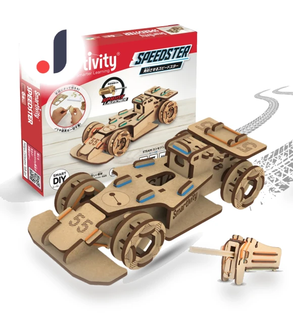 Creative Craft Set: Racing Car with Launch Device — Educational, Japan Zen Mall