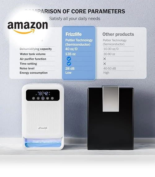 Dehumidifier With Air Purifier — Air Moisture Control, FRIZZLIFE