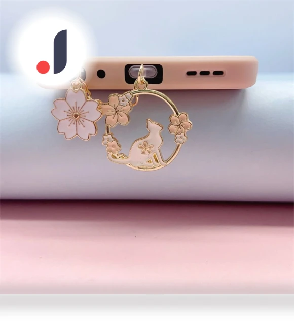 Dustproof Sakura Rabbit Dust Plug — Phone Charms, Qianxiu