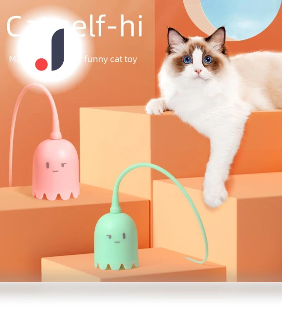 Electric Smart Silicone Pet Toy with Automatic Rotating Ball — Exercise Wheels, Home Whispers