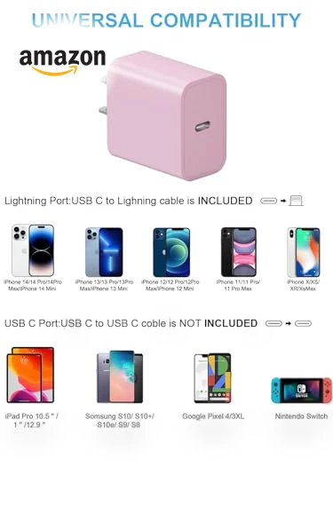 Fast Charger 20W PD USB C Wall Charger with 6FT Fast Charging Cable — Chargers, Shenzhen Dipinle Technology Co., Ltd