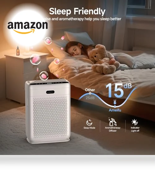 Large Room Air Purifier — Activated Carbon Air Purifiers, AMEIFU