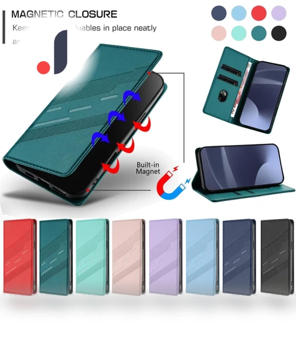 Leather Book Case with Stand — Phone Accessories, huhong718