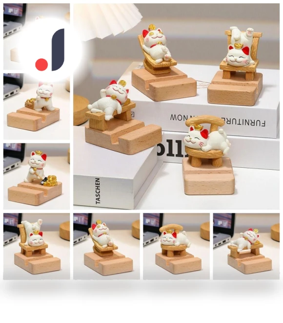 Multi-functional Mobile Phone Stand Statue — Display Stands, Qianxiu