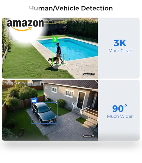 Outdoor Security Camera System — Smart Home Security, Hiseeu