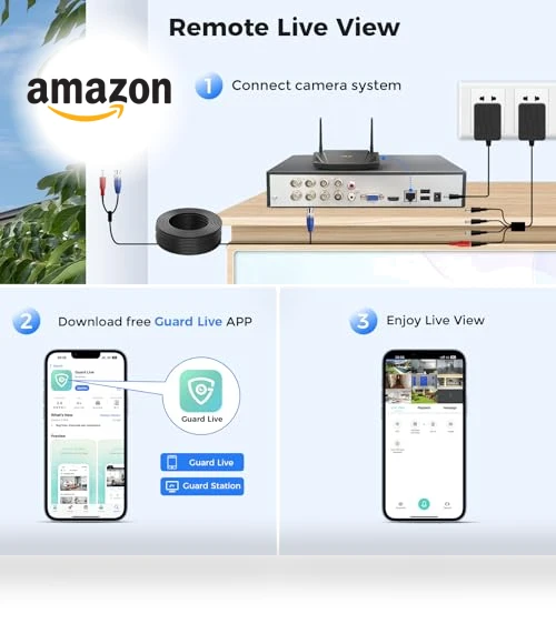Outdoor Security Camera System — Smart Home Security, Hiseeu