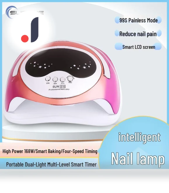 Portable 36-LED Colorful Nail Dryer with Smart Sensor — Curing Lamps, The Million