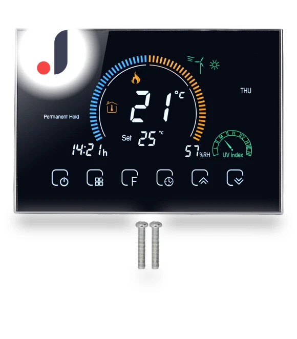 Programmable Smart WiFi Thermostat with LED Touch Screen — HVAC Controls, Fishine