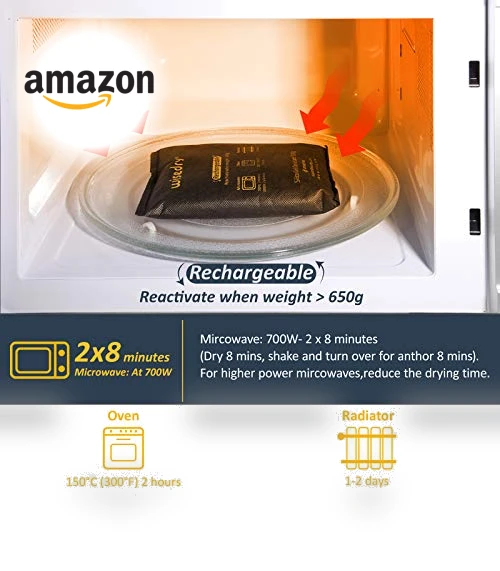 Rechargeable Silica Gel Car Dehumidifier — Air Moisture Control, wisedry