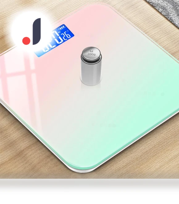 Smart Gradient Body Scale with Hidden Screen — Weight Management Tools, TrendVibeCN