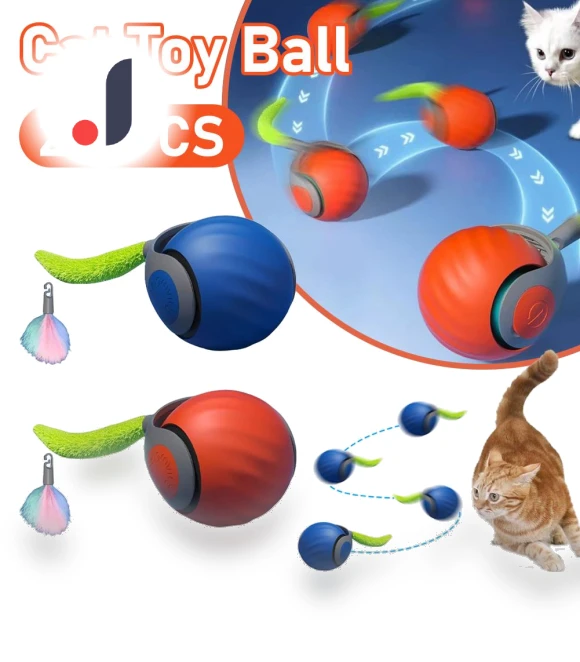 Smart Interactive Cat Toy Ball — Cat Playthings, Pet Products My