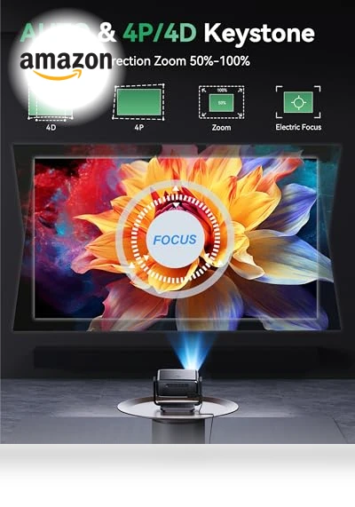 Smart Portable Projector — Home Theater Projectors, Aubor