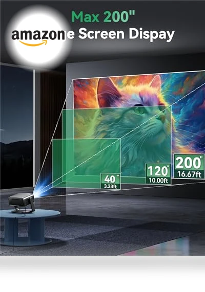 Smart Portable Projector — Home Theater Projectors, Aubor