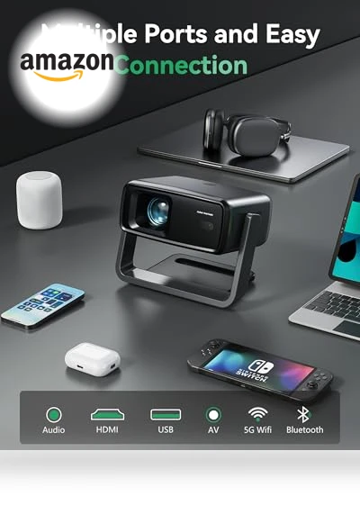 Smart Portable Projector — Home Theater Projectors, Aubor