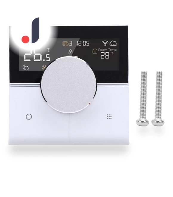 Smart Thermostat WiFi Color Screen Full Touch Knob Control Programmable Home Thermostat for Wall — HVAC Controls, Fishine