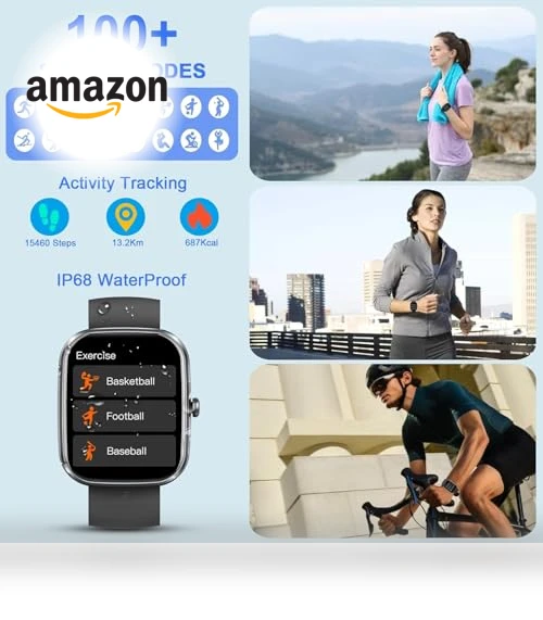 Smart Watch with Fitness Tracking — Smartwatches, Matast