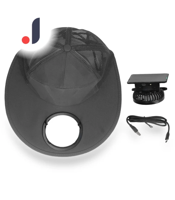 Solar Fan Hat with USB Charging — Hats, Fishine