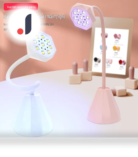 Tabletop UV Nail Lamp with Smart Sensor & Quick-Drying Rechargeable Lotus Light — Curing Lamps, The Million