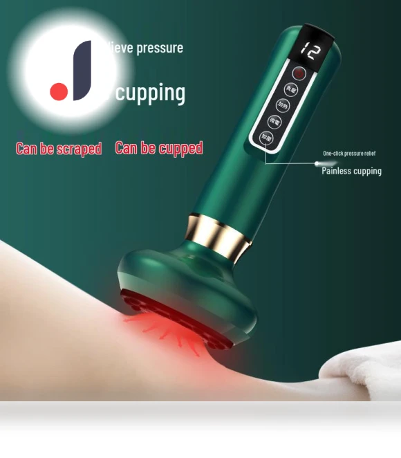 Wireless Smart Vacuum Massager with Heating and Electric Gua Sha — Back Relief Solutions, TrendVibeCN