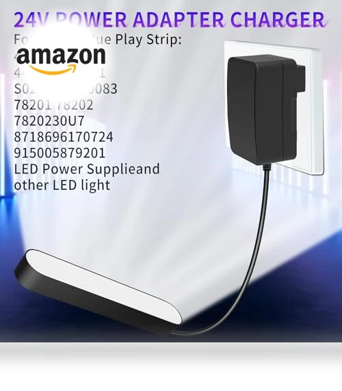 24V Charger for Philips Hue Play Strip Lights — Power Solutions & Surge Protection, AIZYSY