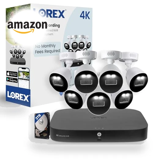 4K 20-Channel Fusion DVR Security System with Smart Deterrence Cameras — Smart Home Security, Lorex