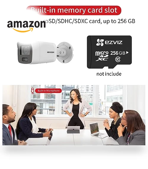 4K 8MP Color Vu Fixed Bullet Network Camera — Security Cameras, Hikvision