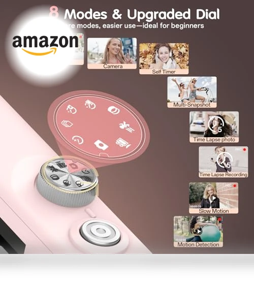 4K Vlogging Camera with 64MP — Compact Digital Cameras, Fansbe Smart