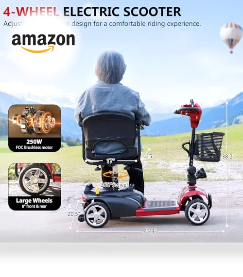 All Terrain Foldable Electric Scooter — Push Scooters, Hubbfq
