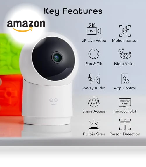 Auto Tracking Indoor Security Camera — Smart Home Security, Geeni