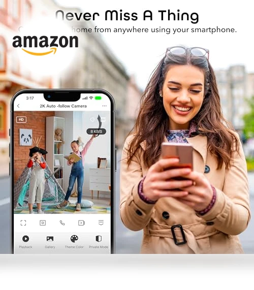 Auto Tracking Indoor Security Camera — Smart Home Security, Geeni