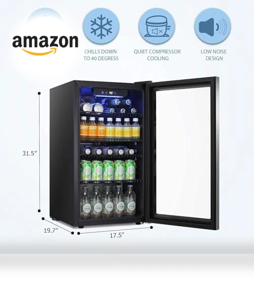 Beverage Refrigerator Cooler — Drink Coolers, Antarctic Star