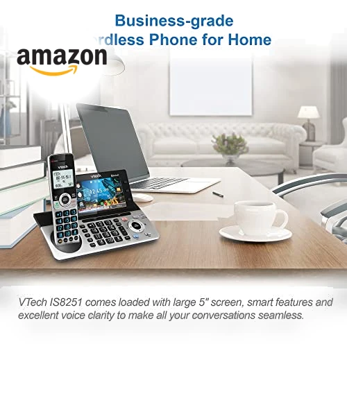 Business Grade Expandable Cordless Phone — Caller ID Displays, VTech