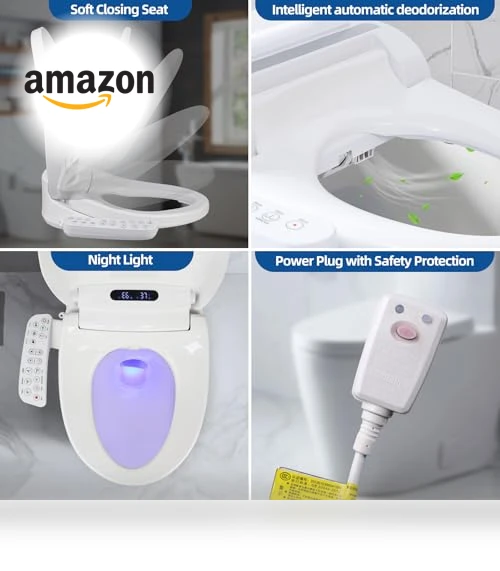Electronic Heated Toilet Seat with Dryer and Warm Water — Bathroom Essentials, TooCust