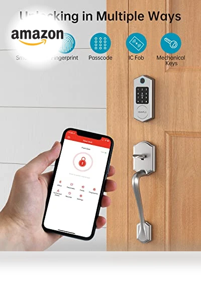 Fingerprint Smart Deadbolt — Padlocks & Hasps, HEANTLE