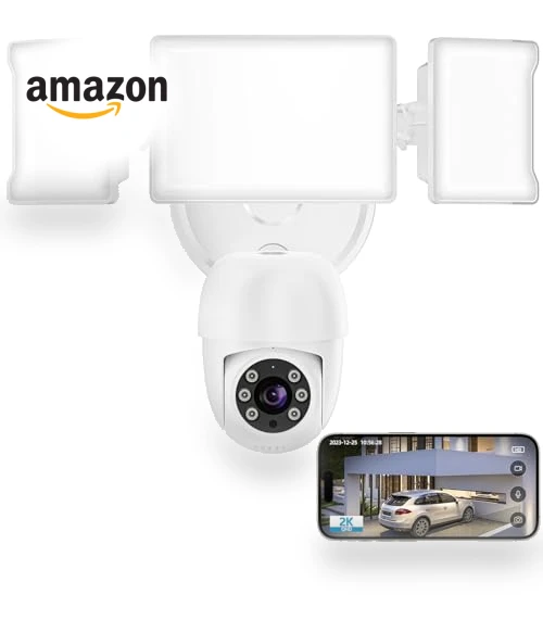 Floodlight Camera Outdoor — Outdoor Security Cameras, Olafus