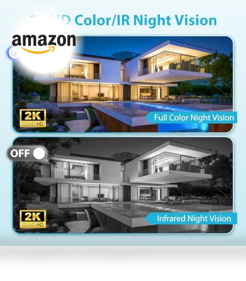 Floodlight Camera Outdoor — Outdoor Security Cameras, Olafus
