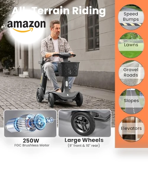 Foldable Mobility Scooter — Electric Self-Balancing Scooters, Glashow
