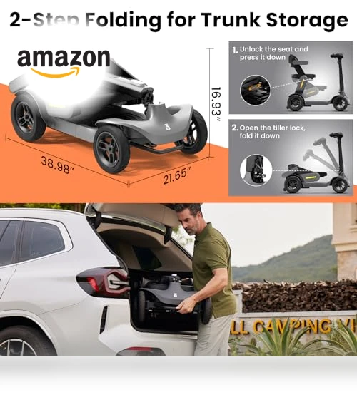 Foldable Mobility Scooter — Electric Self-Balancing Scooters, Glashow