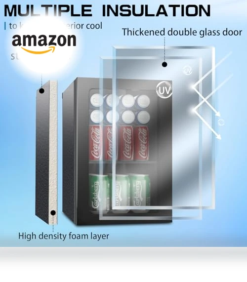 Freestanding Beverage Refrigerator — Mini Fridges, Erivess